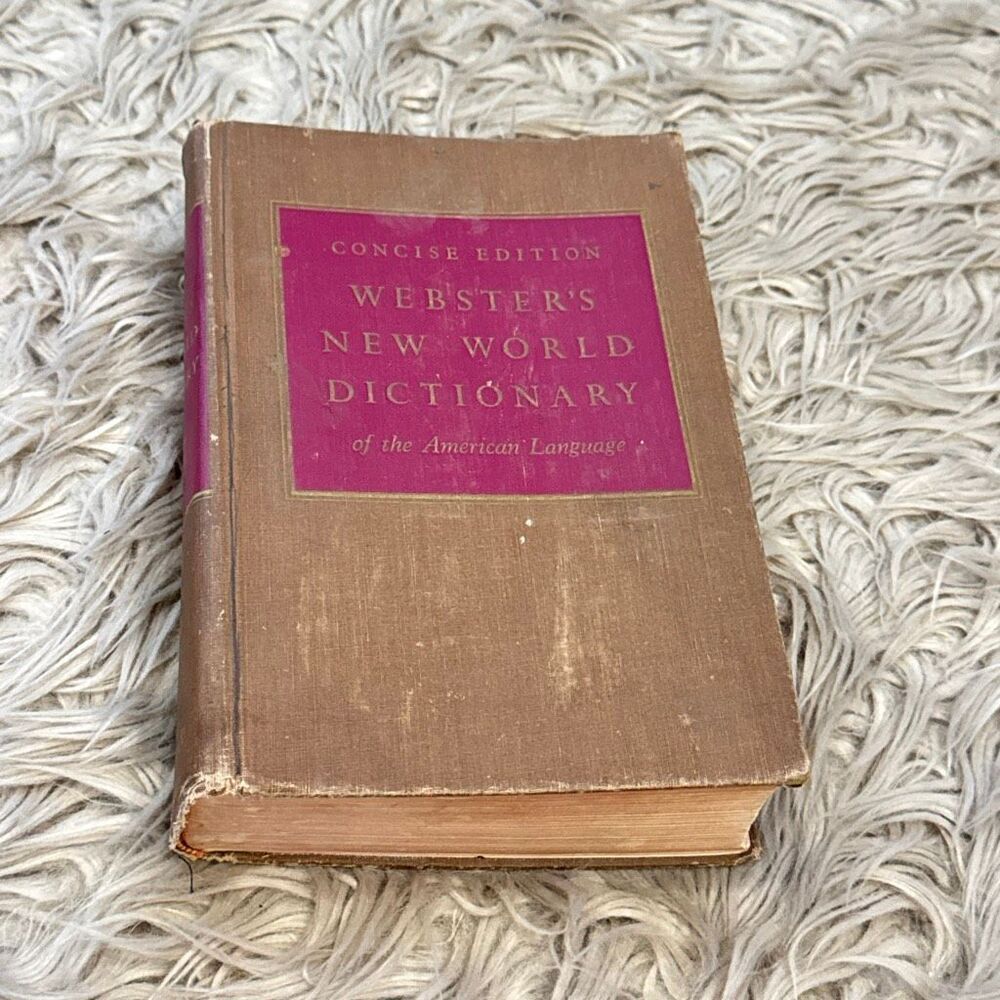 Webster’s New World Dictionary Concise Edition 1956 Vintage Hardcover